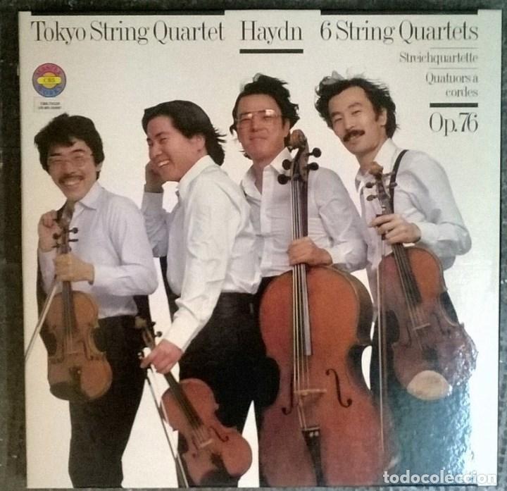 Discos de vinilo: Haydn. String Quartets Op. 76 Tokyo String Quartet. Master Works CBS 79339 Germany 1981 (Caja -3 LP) - Foto 1