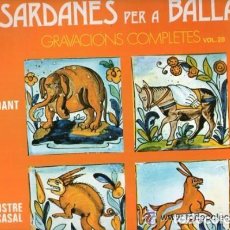 Discos de vinilo: SARDANES PER A BALLAR - MINI LP, DISCOPHON VOL. 28 - SPAIN (SOLO CARATULA)