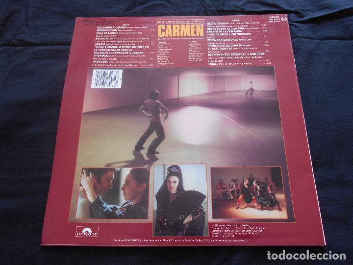 Discos de vinilo: CARMEN // BANDA SONORA ORIGINAL DE LA PELICULA - Foto 2