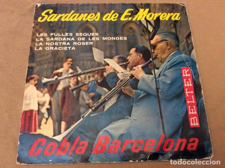 Discos de vinilo: SARDANES DE E. MORERA, LES FULLES SEQUES +3 ... belter 1960 - Foto 1