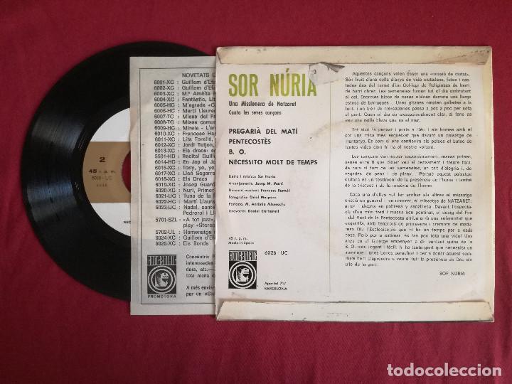 Discos de vinilo: SOR NURIA UNA MISSIONERA DE NATZARET, PREGARIA DEL MATI +3 (CONCENTRIC) SINGLE EP - Foto 2 - 95585479