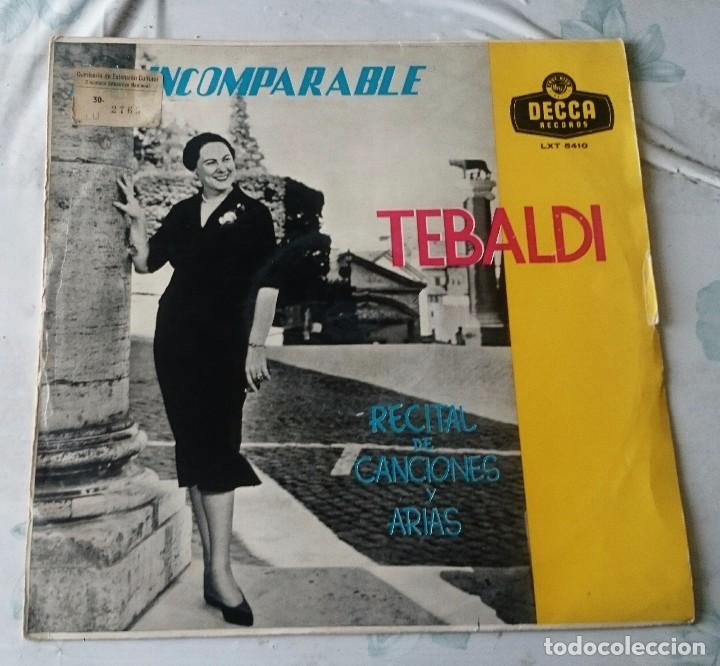 Discos de vinilo: Renata Tebaldi: Incomparable (Decca 1958) - Foto 1