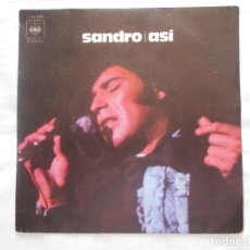 Discos de vinilo: SANDRO // ASI - ES EL AMANTE. Lote 95662255
