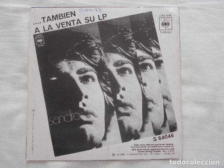 Discos de vinilo: SANDRO // ASI - ES EL AMANTE - Foto 2