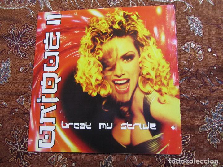 Discos de vinilo: UNIQUE II- MAXI-SINGLE DE VINILO- TITULO BREAK MY STRIDE- IMPORTADO- 3 TEMAS- DEL 96 Y NUEVO - Foto 1