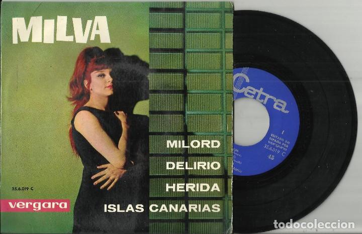 Disques de vinyle: MILVA ep MILORD + 3 espa&ntilde;a 1963