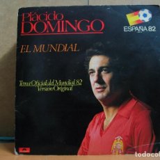 Discos de vinilo: PLACIDO DOMINGO - EL MUNDIAL (2 VERSIONES) - POLYDOR 21 41 494 - 1982. Lote 95957291