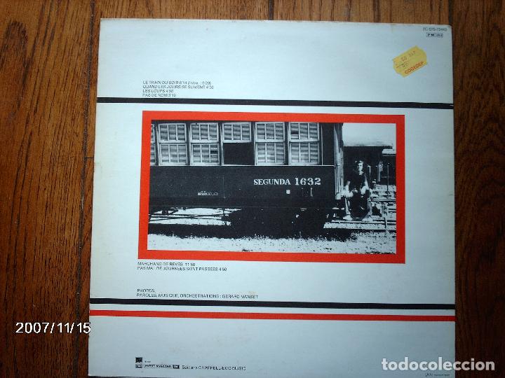 Discos de vinilo: gerard manset  -  le train de soir - Foto 2