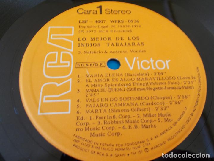 Discos de vinilo: LO MEJOR DE LOS INDIOS TABAJARAS. - Foto 4