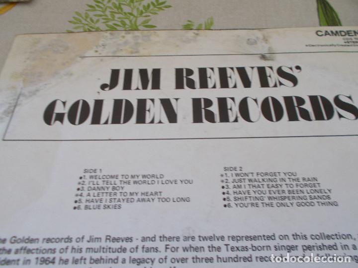 Discos de vinilo: JIM REEVES, GOLDEN RECORDS. - Foto 3