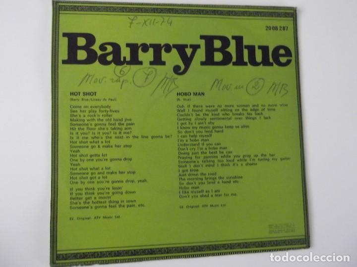 Discos de vinilo: BARRY BLUE - Hot shot - Foto 2