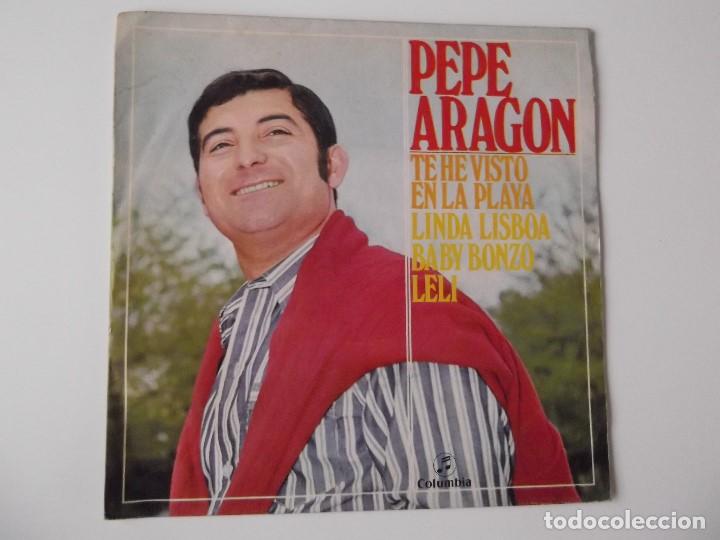 Discos de vinilo: PEPE ARAGON - Te he visto en la playa - Foto 1