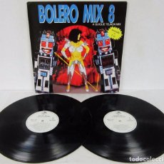 Discos de vinilo: BOLERO MIX 8 - A QUIQUE TEJADA MIX - 2 LP - BLANCO Y NEGRO 1991 - CHIMO BAYO / CLUB HOUSE - N MINT