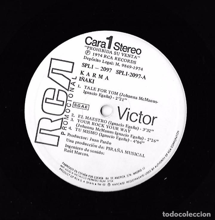 Discos de vinilo: I&Ntilde;AKI: KARMA (EXCELENTE PROGRESIVO ESPA&Ntilde;OL) - Foto 4