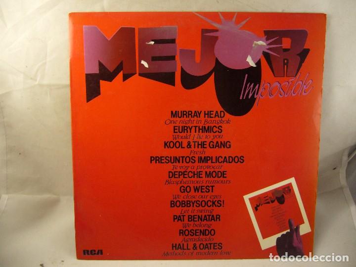 Discos de vinilo: MEJOR IMPOSIBLE (LP) 1985 - Foto 1