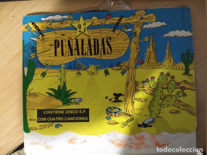 Discos de vinilo: 27 pu&ntilde;aladas contiene disco e.p.y fanzine - Foto 1