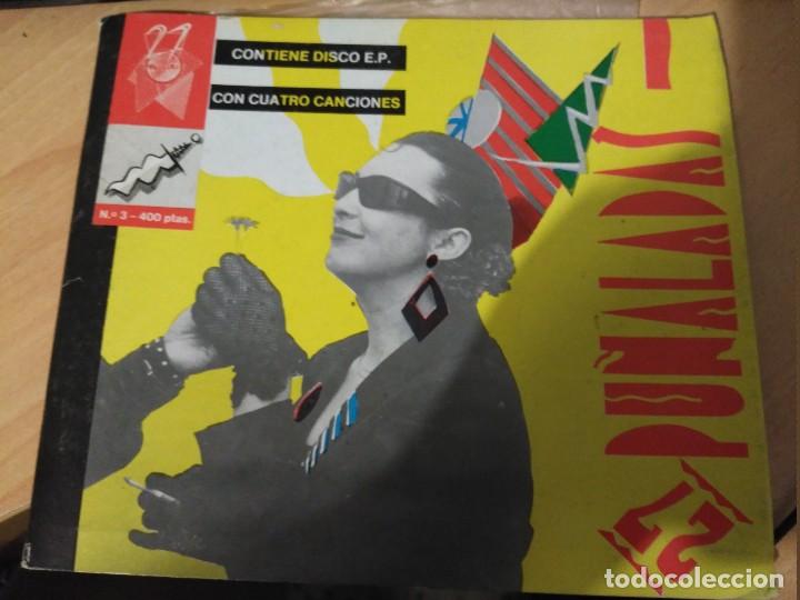 Discos de vinilo: 27 pu&ntilde;aladas contiene disco e.p.y fanzine - Foto 1
