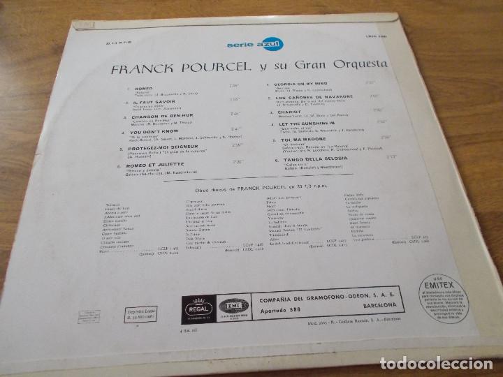 Discos de vinilo: FRANCK POURCEL Y SU GRAN ORQUESTA - Foto 2