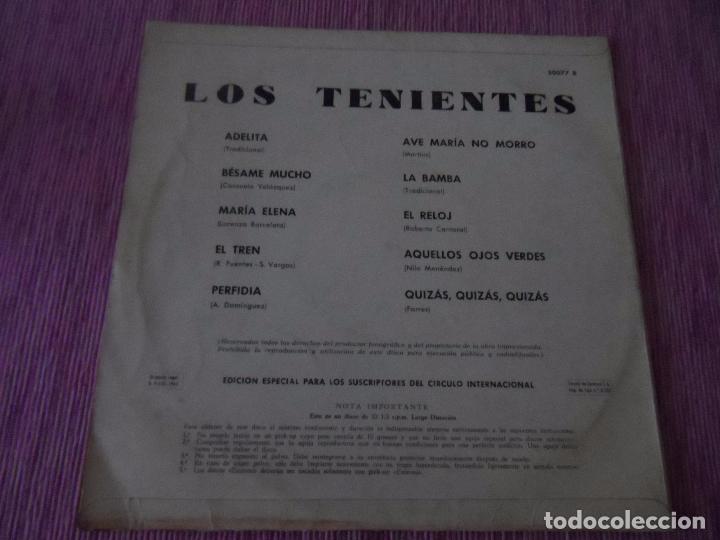 Discos de vinilo: LOS TENIENTES -DISCO 10 PULGADAS - Foto 2