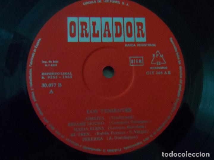 Discos de vinilo: LOS TENIENTES -DISCO 10 PULGADAS - Foto 3