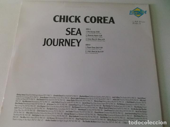 Discos de vinilo: CHICK COREA SEA JOURNEY PLATINUM - Foto 3