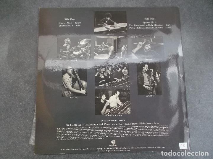 Discos de vinilo: CHICK COREA THREE QUARTETS 1981 ED ESPA&Ntilde;OLA - Foto 2
