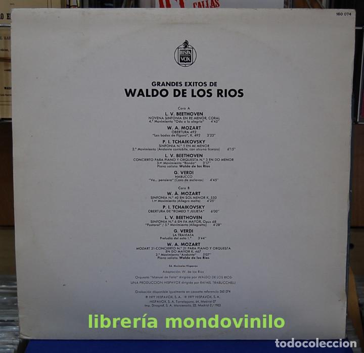 Discos de vinilo: Grandes &eacute;xitos de Waldo de los Rios. Hispavox 1983. LP - Foto 2