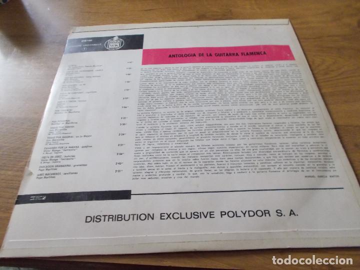 Discos de vinilo: ANTOLOGIA DE LA GUITARRA FLAMENCA. - Foto 2