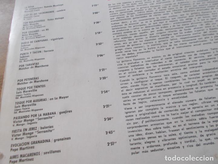 Discos de vinilo: ANTOLOGIA DE LA GUITARRA FLAMENCA. - Foto 3
