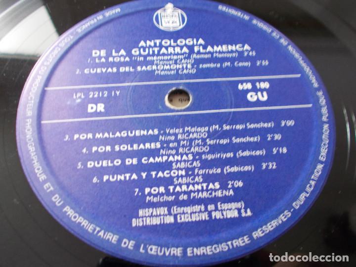 Discos de vinilo: ANTOLOGIA DE LA GUITARRA FLAMENCA. - Foto 4