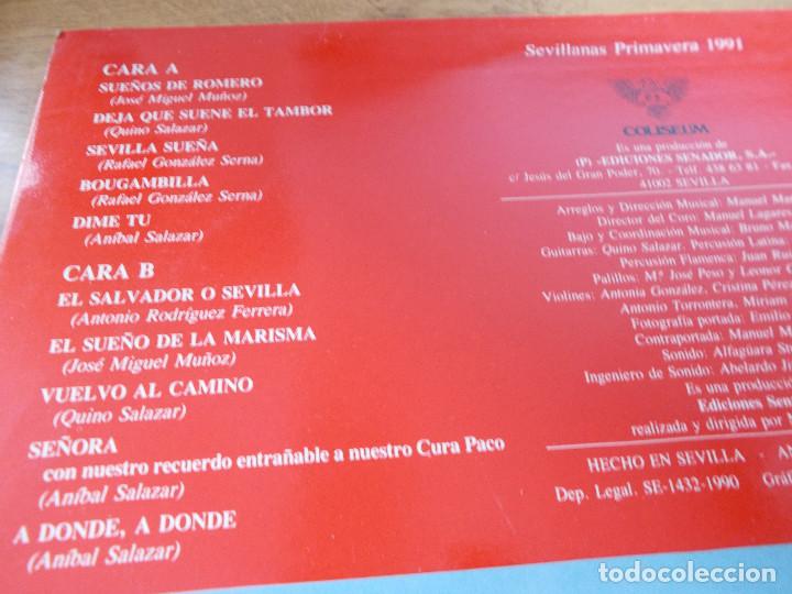 Discos de vinilo: CORO ROCIERO DE LA HERMANDAD DE SEVILLA. - Foto 3