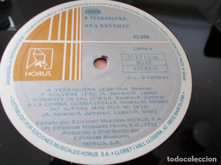 Discos de vinilo: ANA REVERTE. A YERBABUENA - Foto 4