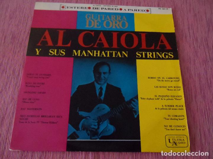 Discos de vinilo: AL CAIOLA Y SUS MANHATTAN STRINGS - GUITARRA DE ORO - Foto 1