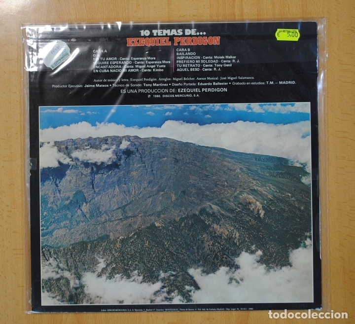 Discos de vinilo: EZEQUIEL PERDIGON - 10 TEMAS DE - LP - Foto 2