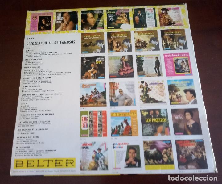 Discos de vinilo: RECORDANDO A LOS FAMOSOS - LP - 1967 - Foto 2