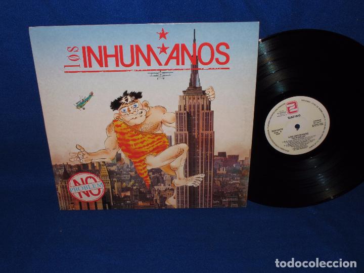 Discos de vinilo: LOS INHUMANOS - NO PROBLEM - LP ZAFIRO 1990 - Foto 1