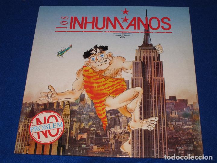 Discos de vinilo: LOS INHUMANOS - NO PROBLEM - LP ZAFIRO 1990 - Foto 3