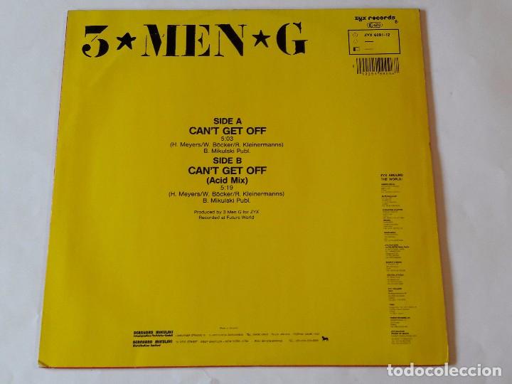 Discos de vinilo: 3 Men G - Cant Get Off - 1989 - Foto 2