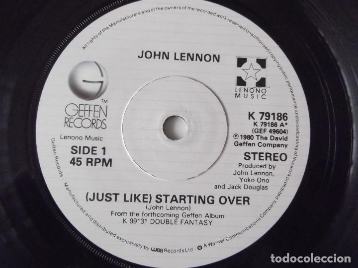 Discos de vinilo: JOHN LENNON - (Just like) Starting over - Foto 3