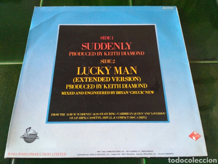 Discos de vinilo: Billy Ocean - Suddenly - Foto 2