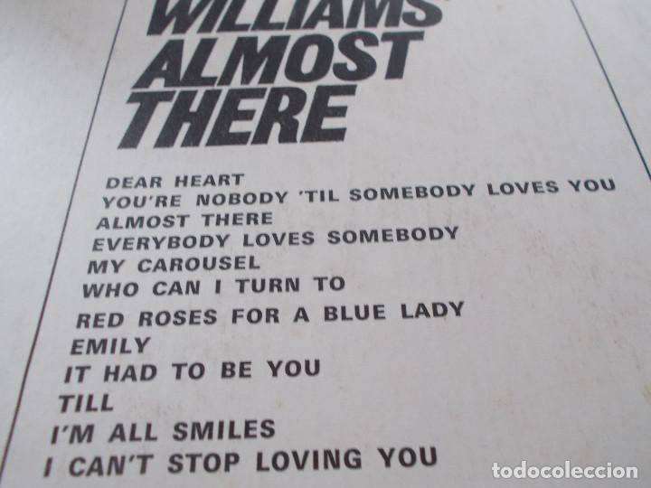 Discos de vinilo: ANDY WILLIAMS. ALMOST THERE - Foto 3