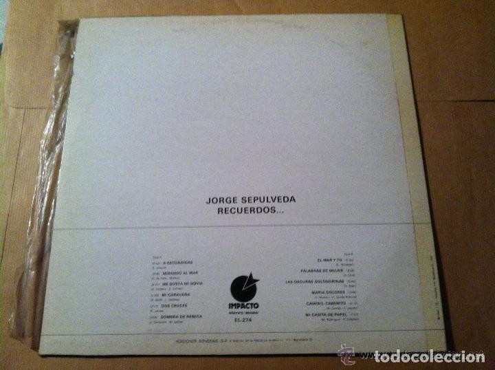 Discos de vinilo: jorge sepulveda - recuerdos ..... - Foto 2