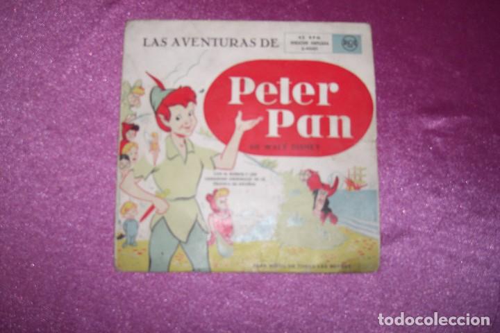 Discos de vinilo: LAS AVENTURAS DE PETER PAN DE WALT DISNEY  SINGLE RCA - Foto 1