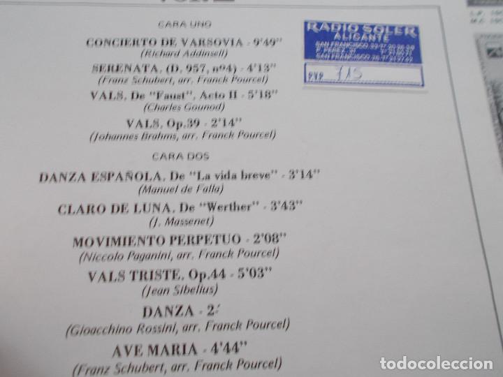 Discos de vinilo: FRANCK POURCEL Y SU GRAN ORQUESTA. PAGES CELEBRES - Foto 3