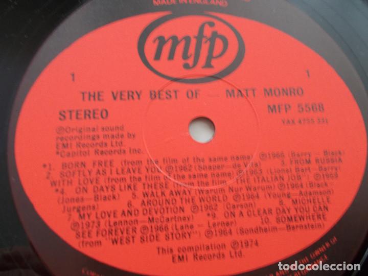 Discos de vinilo: MATT MONRO. 20 FABULOUS TRAKS. - Foto 3