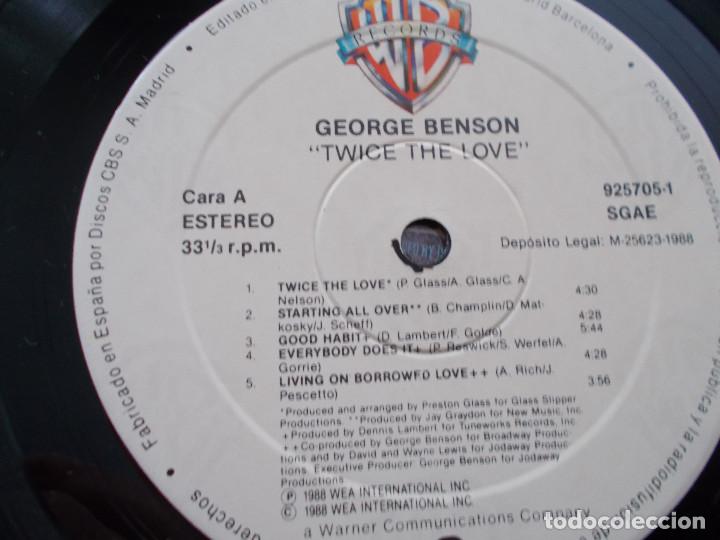 Discos de vinilo: GEORGE BENSON. TWICE THE LOVE - Foto 3