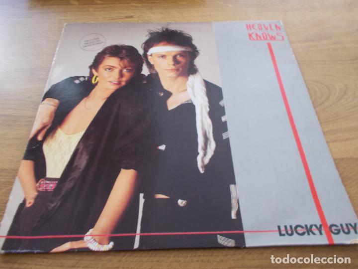 Discos de vinilo: HEAVEN KNOWS. LUCKY GUY - Foto 1