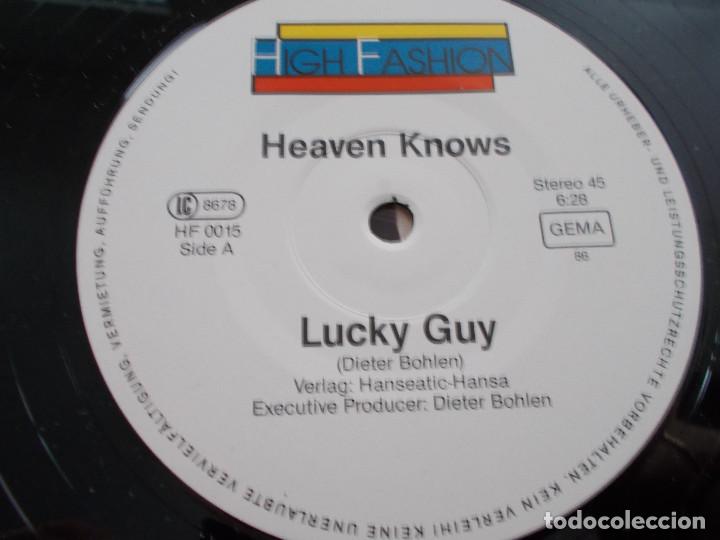 Discos de vinilo: HEAVEN KNOWS. LUCKY GUY - Foto 4