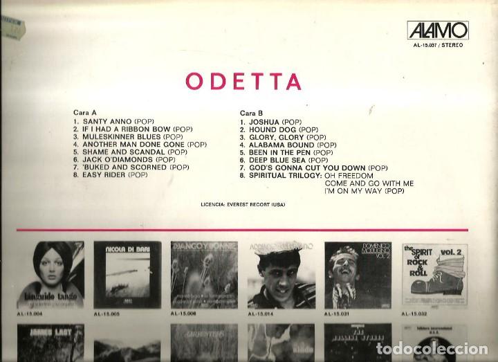 Discos de vinilo: LP ODETTA : FOLK USA - Foto 2