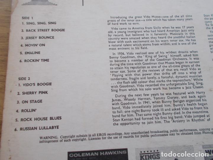 Discos de vinilo: THE SWINGIN&acute;ST. VIDO MUSSO - Foto 3